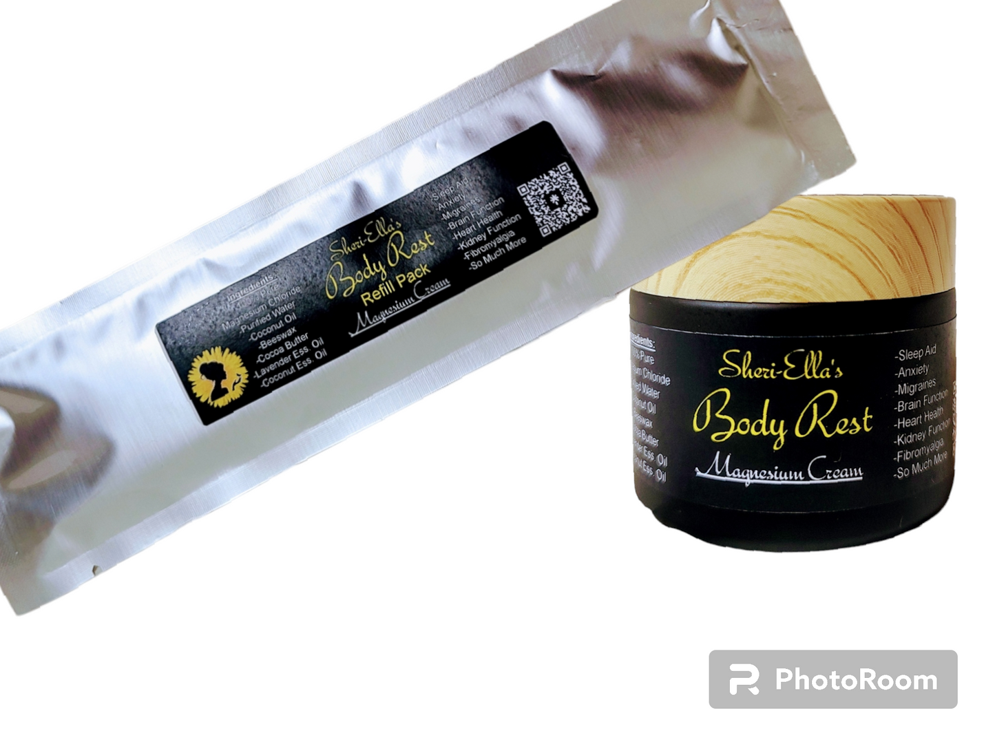 Body Rest Magnesium Cream with Lavender and Coconut (Refill pack option also available)
