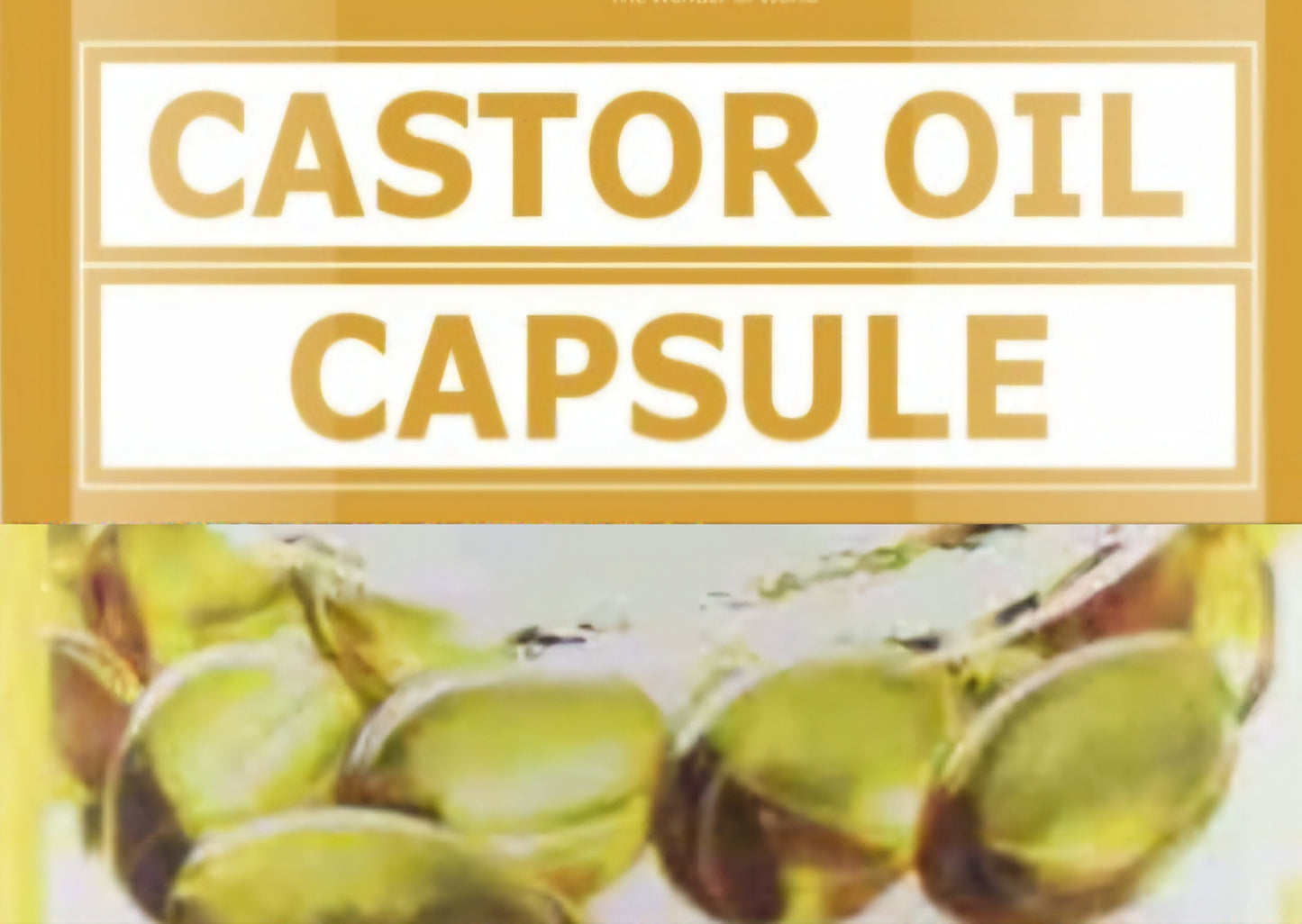 Organic Cold Pressed Hexane Free Castor Oil Capsules Suppositories